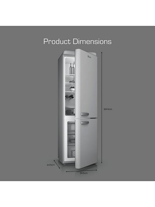 Swan SR11020GRNE Retro Grey Fridge Freezer 304L - Image 6